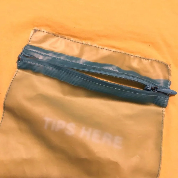 Zara Size Small Tip Here Pocket Shirt Yellow Cler Pocket Tshirt - Picture 4 of 16